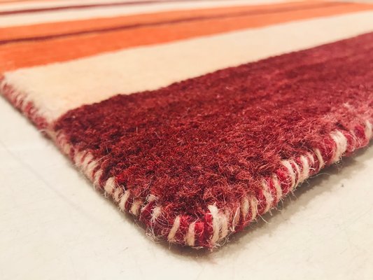 Indian Brown & Orange Wool Carpets