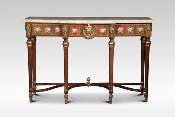 Louis Xvi Revival Enamel Metal And Marble Console Table Mirror From H L Epstein 1920s Louis Xvi Revival Enamel Metal And Marble Console Table Mirror From H L Epstein 1920s