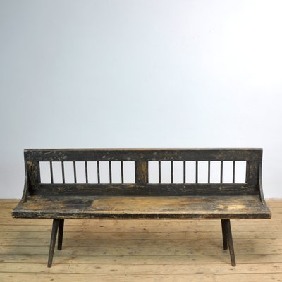 Vintage Rustic German Pine Bench 1920s For Sale At Pamono
