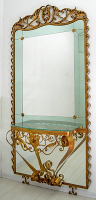 Espejo de tocador pequeño de Gio Ponti para Fontana Arte, años 40 en venta  en Pamono