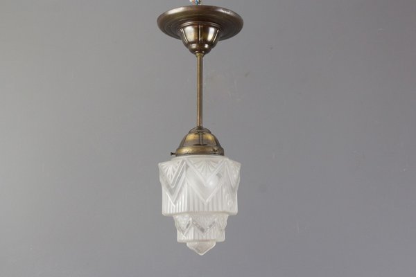 French Art Deco Skyscraper Pendant Light 1920s For Sale At Pamono