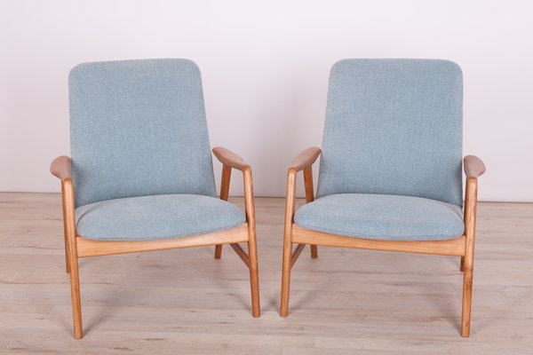 Danish Fabric Armchairs By Alf Svensson For Fritz Hansen 1960s