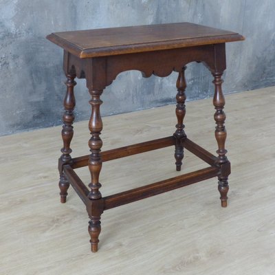Antique German Wooden Side Table For, Vintage Wooden End Tables