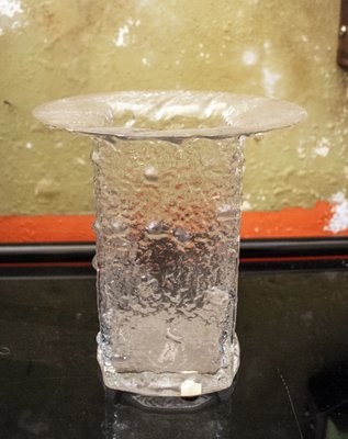 Viereckige Glasvase von Timo Sarpaneva für Iittala, 1980er bei Pamono kaufen