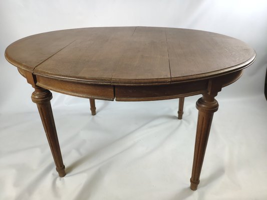 Antique Empire Style Oval Dining Table