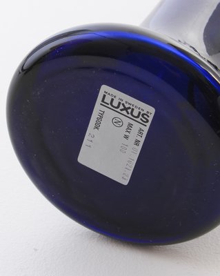 Lampade Da Tavolo Moderne In Vetro Colorato Di Uno östen Kristiansson Per Luxus Scandinavia Anni 60 Set Di 2