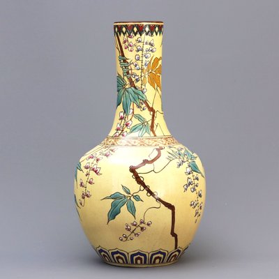 Antique Bottle Vase By Christopher Dresser For Minton 1872 For