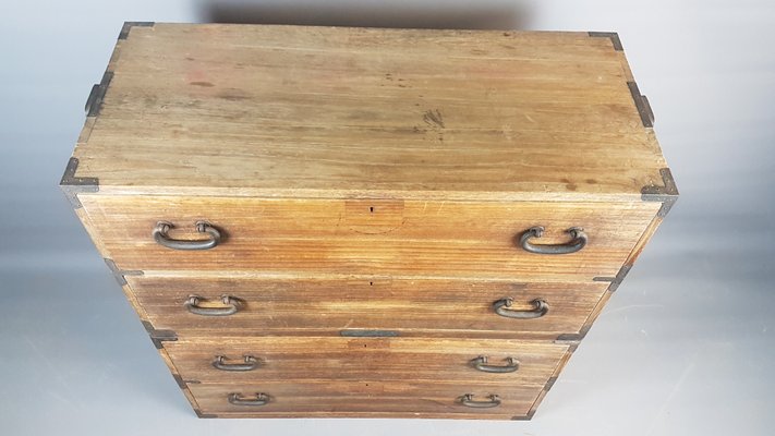 19th Century Japanese Kiri Tansu Chest For Sale At Pamono
