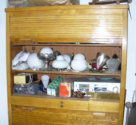Italian Double Shutter Door Cabinet 1930s For Sale At Pamono
