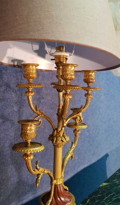 Antique Gilt Bronze Marble Table Lamp For At Pamono Antique Gilt Bronze Marble Table Lamp, Antique Floor Lamp With Marble Table