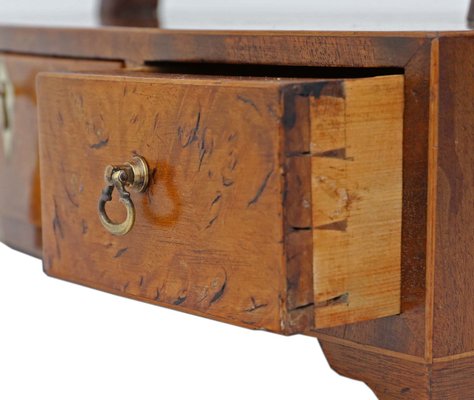 Antique Mahogany And Walnut Dressing Table Mirror For Sale At Pamono
