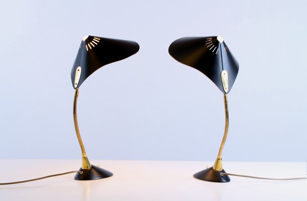 Cobra Rayfish Table Lamps from Cosack, 1950s, Set of 2 Cobra Rayfish Table Lamps from Cosack, 1950s, Set of 2