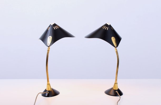 Cobra Rayfish Table Lamps from Cosack, 1950s, Set of 2 Cobra Rayfish Table Lamps from Cosack, 1950s, Set of 2