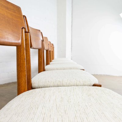 Vintage Danish Teak Dining Chairs From Glostrup 1960s Set Of 6