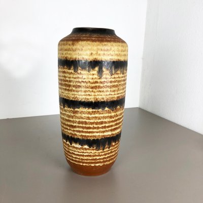 Large Multi Color Pottery Fat Lava 517 45 Floor Vase From Scheurich 1970s