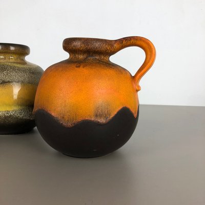 Model 484-21 Ceramic Fat Lava Vases from Scheurich, 1970s, Set of
