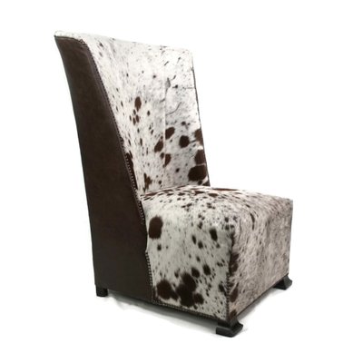 Vintage African Cowhide Lounge Chair For Sale At Pamono