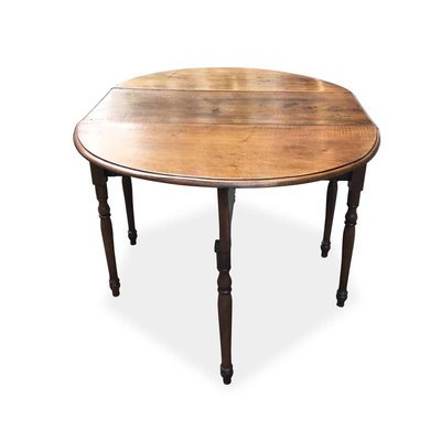 Antique Walnut Extendable Dining Table 1800s For At Pamono Antique Walnut Extendable Dining Table