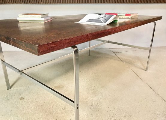 Fk 196 Chromed Flat Steel Writing Desk By Fabricius Kastholm For