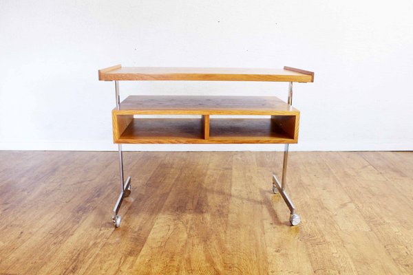 Vintage Solid Oak Side Table Or Tv Bench For Sale At Pamono