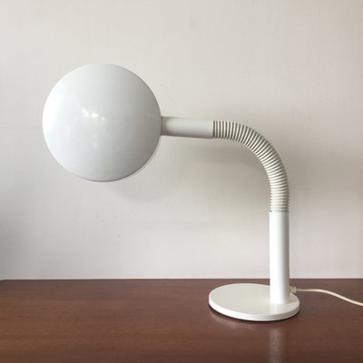 White Metal Gooseneck Desk Lamp By H Th J A Busquet For Hala