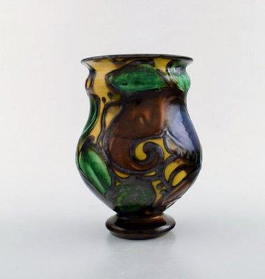 Vintage Danisg Glazed Stoneware Vase From Kahler For Sale At Pamono