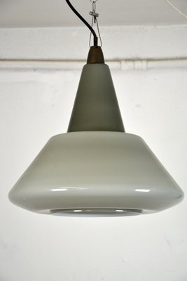 Industrial Italian Glass Ceiling Lamp 1940s For Sale At Pamono