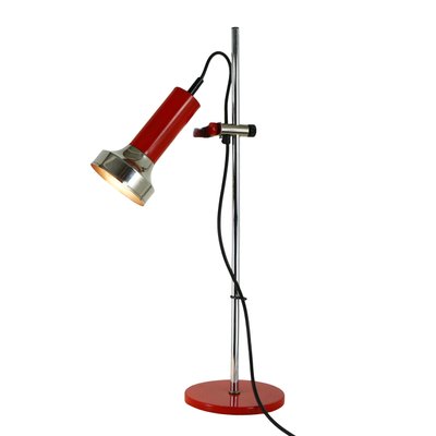 Black Red Desk Lamps 1970s Set Of 2 For Sale At Pamono