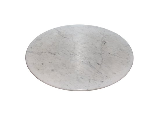 Round Carrara Marble Dining Table By Angelo Mangiarotti 1970s