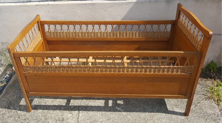 rattan crib