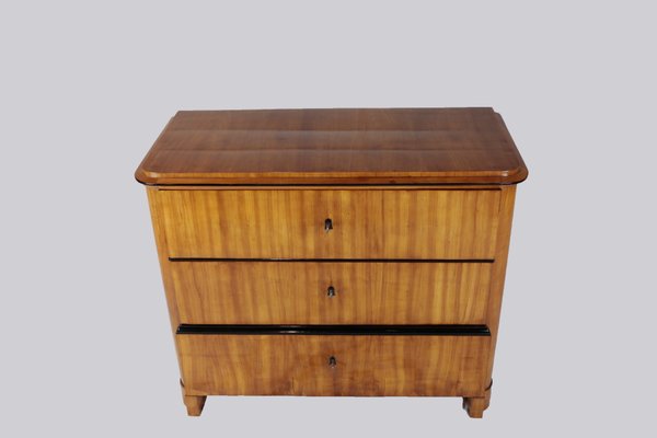 Antique Biedermeier Cherry Veneer Chest Of Drawers For Sale At Pamono