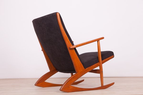 Sedia a dondolo nr. 97 Mid Century di G. Jensen per Kubus sedia a dondolo g