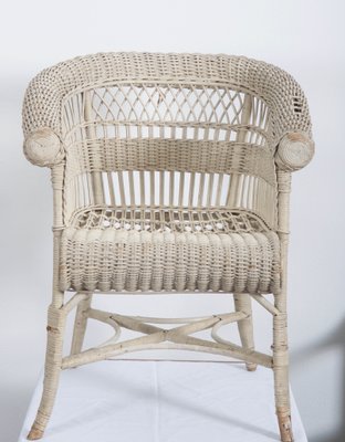 Antique Wicker Armchair By Hans Vollmer, Antique Wicker Chairs Uk