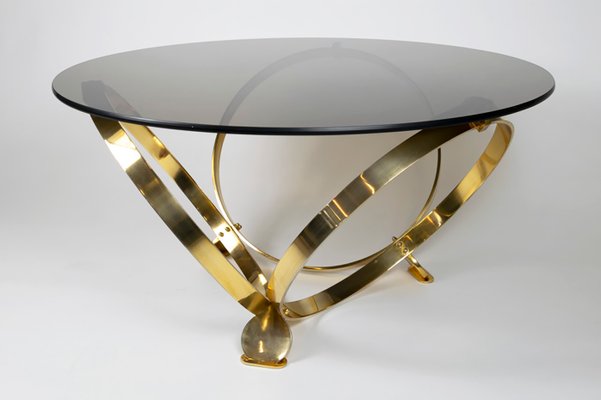 Smoked Glass Coffee Table By Knut Hesterberg For Ronald Schmitt 1970s For Sale At Pamono