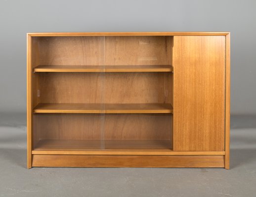 Mid Century Teak Glass Display Cabinet By Herbett E Gibbs