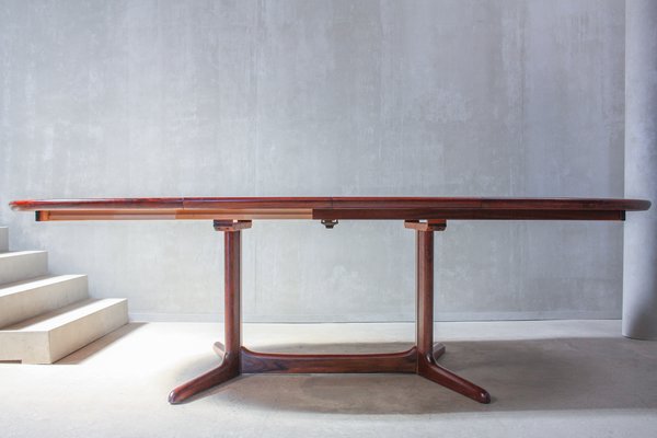 Vintage Danish Rosewood Oval Dining Table 1960s For Sale At Pamono