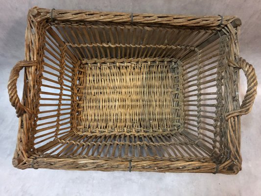 洋書 Antique Baskets and Basketry: A Collecto Japanese Antique Bamboo Flat Basket with Lid - Zentner