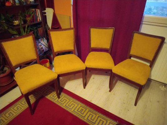 Art Deco Dining Chairs 1930s Set Of 4