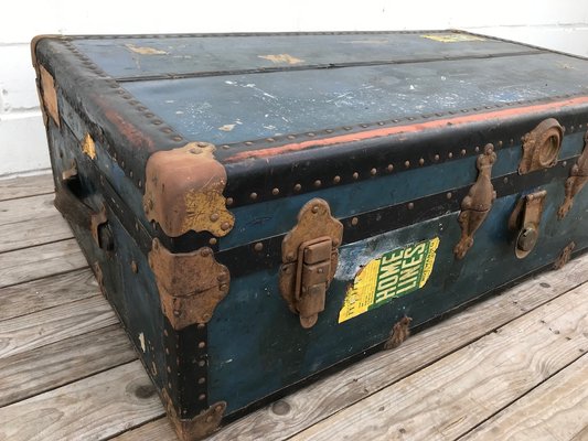 Antique American Steamer Trunk For Sale At Pamono