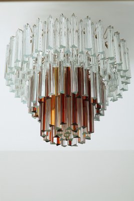 Murano Glass Ceiling Lamp By Paolo Venini 1960s