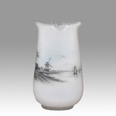 Vase Bord De Lac Hollandais Ancien De Daum Freres En Vente Sur Pamono