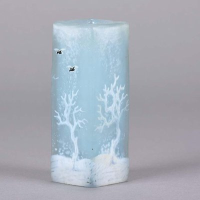 Vase Merles Ancien De Daum Nancy En Vente Sur Pamono