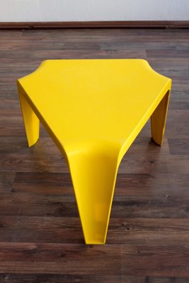 Czechoslovakian Yellow Plastic Stool 1960s Czechoslovakian Yellow Plastic Stool 1960s