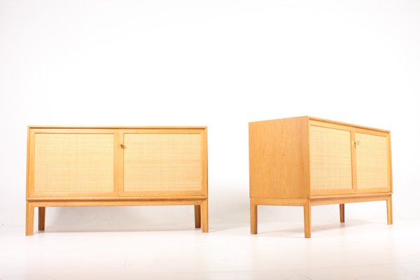 Cane And Oak Dressers By Alf Svensson For Bjasta 1960s For Sale