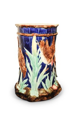 Antique Majolica Ceramic Garden Stool From Thomas Forester Sons