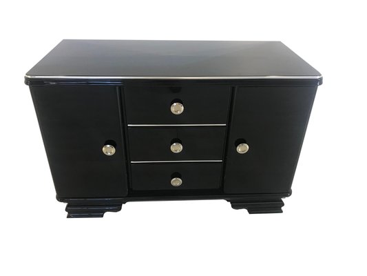 Black Ash Wood Dressing Table 1930s