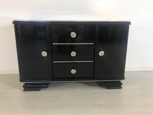 Black Ash Wood Dressing Table 1930s