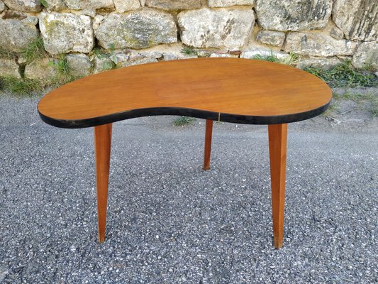 Germany Side Table Coffee Table Vintage Kidney Table Unique 60s