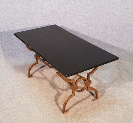 Wrought Iron Coffee Table By Jacques Adnet Gilbert Poillerat 1960s Wrought Iron Coffee Table By Jacques Adnet Gilbert Poillerat 1960s