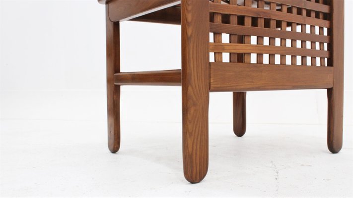 Italian Woven Wood Dining Chairs 1970s Set Of 6 For Sale At Pamono